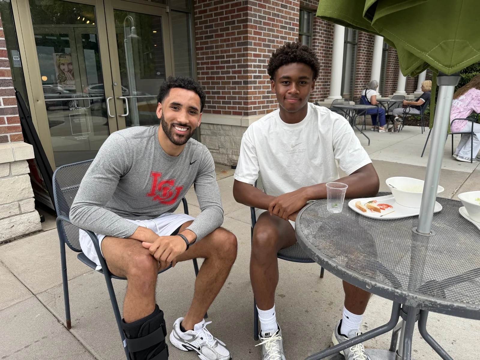 Core3 mentor spending time with an athlete